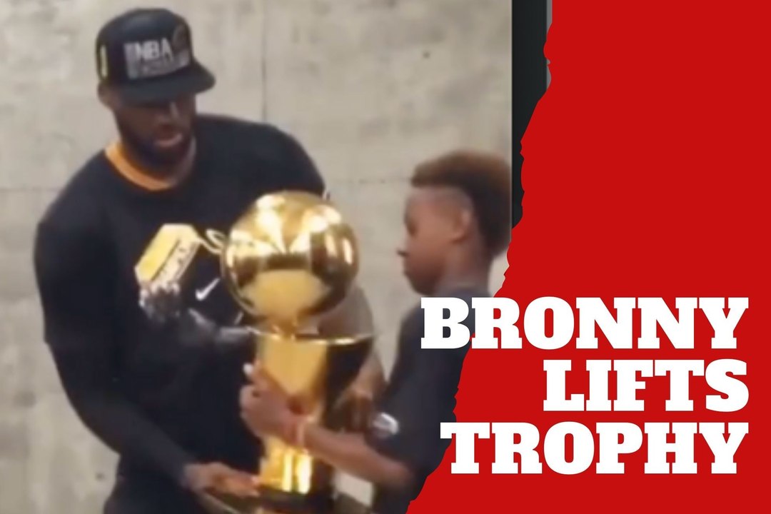 LeBron James hands his NBA title to Bronny and Bryce in resurfaced video