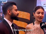 Her favorite sport? watching him. 😍  #glamsham #viratkohli #anushkasharma #powercouple #couplegoals  {glamsham, virat kohli, anushka sharma, power couple, couple goals}