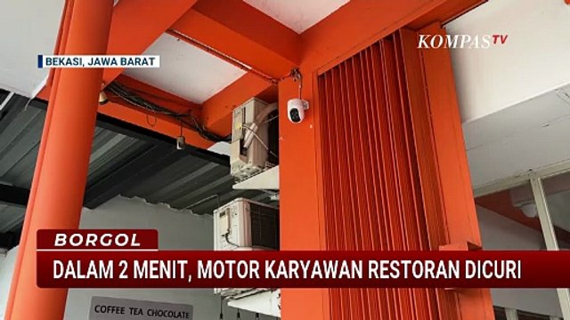 Detik-Detik Motor Karyawan Restoran Dicuri | BORGOL