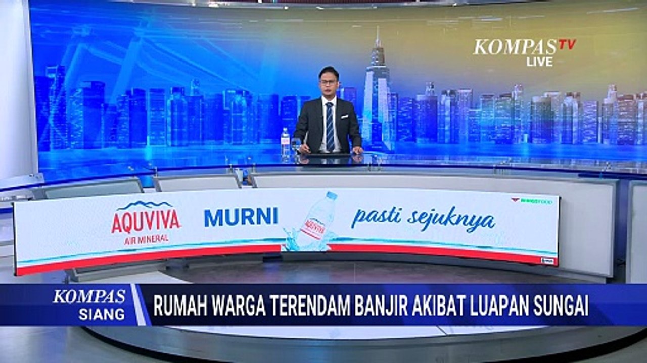 Rumah Warga dan Rel Kereta di Pekalongan Terendam Banjir | KOMPAS SIANG