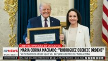María Corina Machado: “Rodríguez obedece ordens dos EUA”