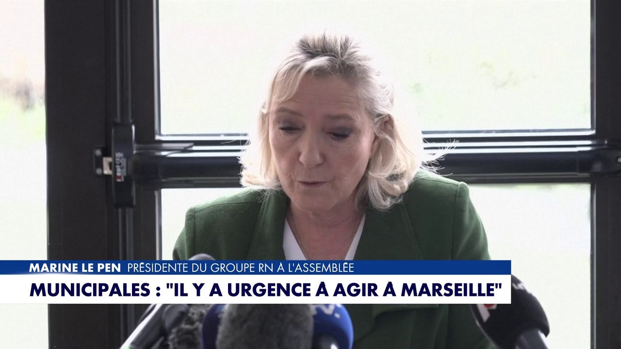Municipales à Marseille : Marine Le Pen détaille le programme du candidat RN Franck Allisio