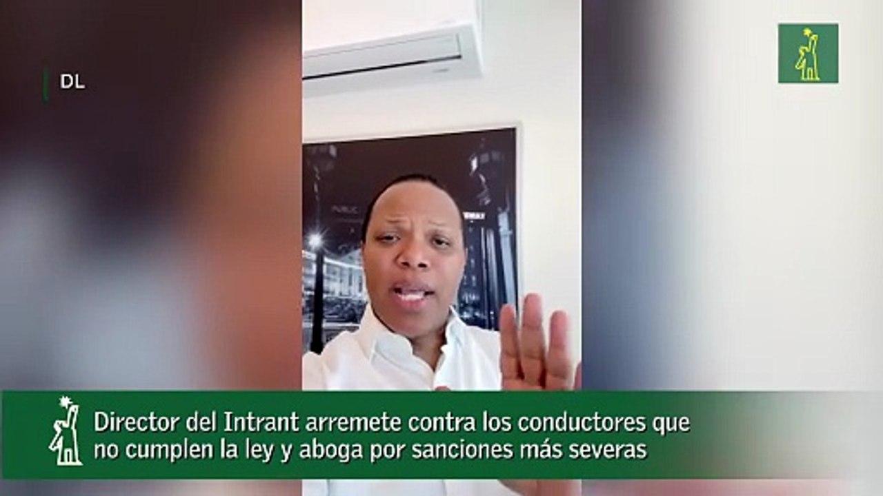 Director del Intrant arremete contra los conductores que no cumplen la ley y aboga por sanciones más severas