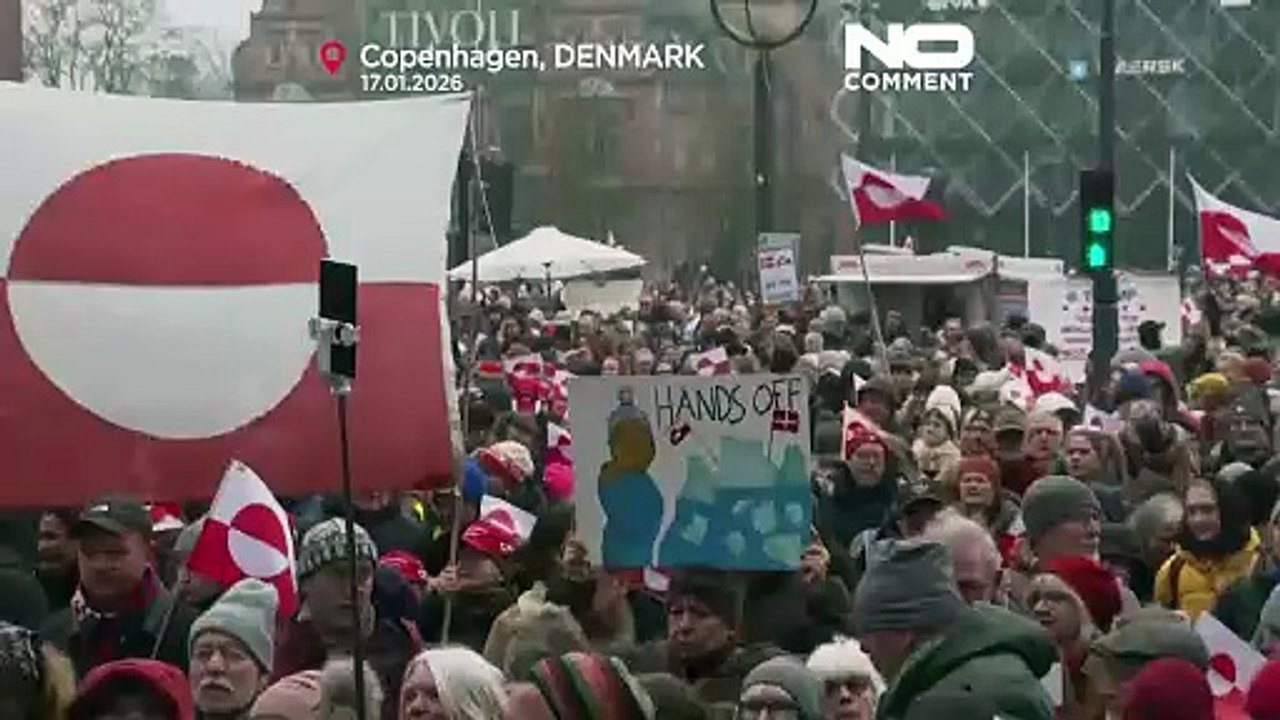 Protestas en Copenhague por Groenlandia ante la presión de Trump por el control estadounidense