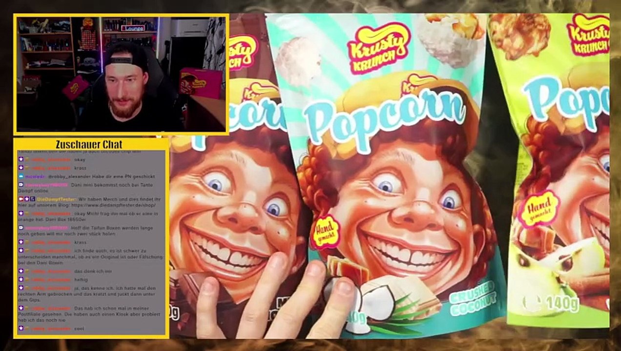 Krusty Krunch Popcorn Chocolate Apple Coconut