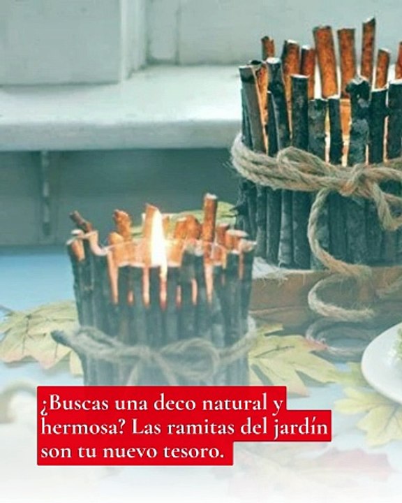 ✨ DIY: Candelabros de ramitas hechos a mano | Decora tu hogar con calidez natural