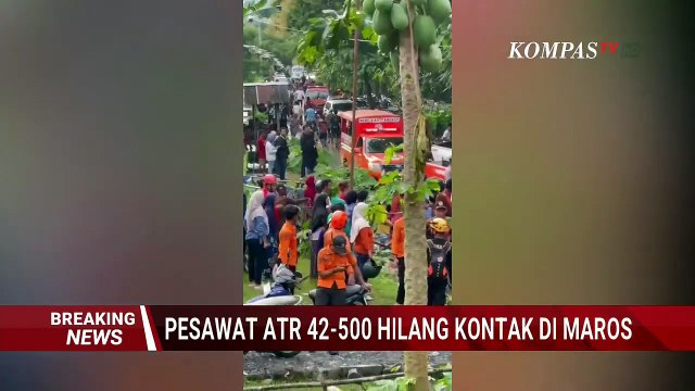 Tim SAR Lakukan Pemetaan Lokasi Pencarian Pesawat ATR 42-500 yang Hilang Kontak di Maros!