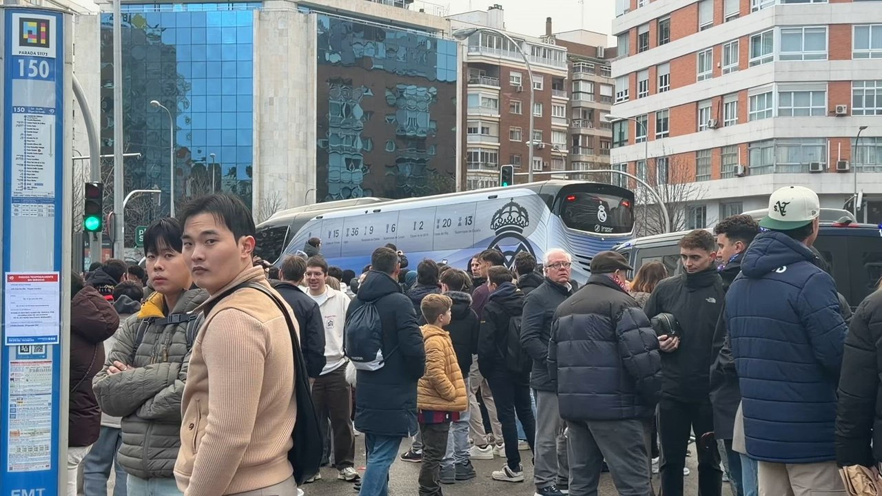 Así salieron los jugadores del Bernabéu