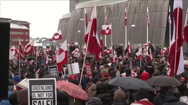 Protests in Greenland against Donald Trump's threat of annexation