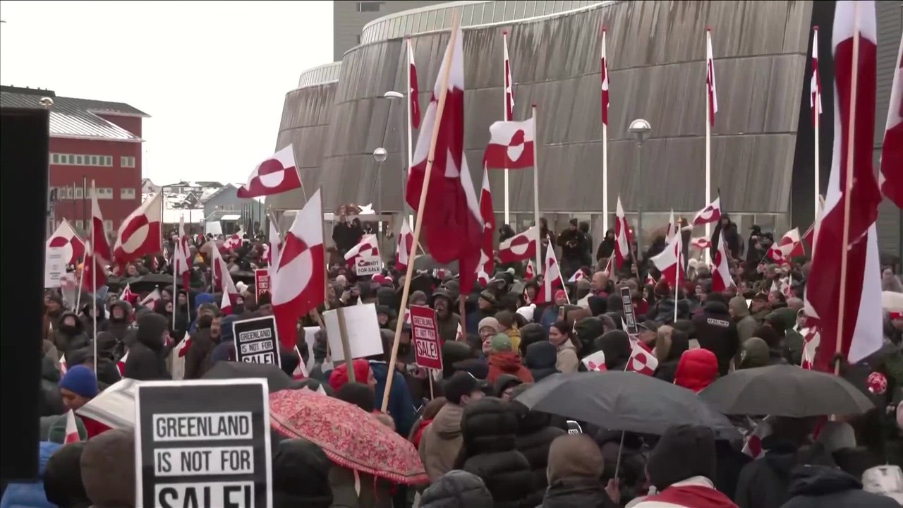Protests in Greenland against Donald Trump's threat of annexation