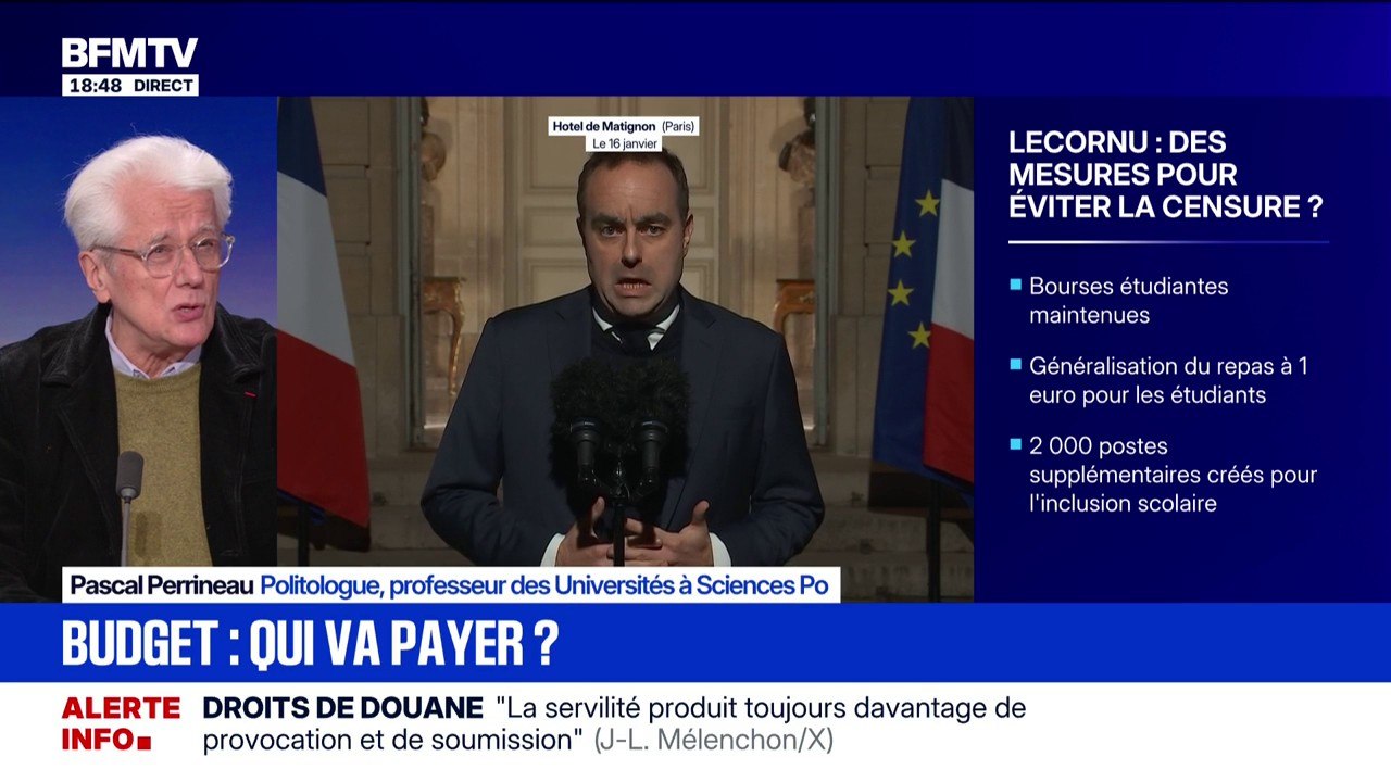 Budget: "Ce processus de compromis se construit sur un flou qui ne cesse de persister", constate Pascal Perrineau, politologue