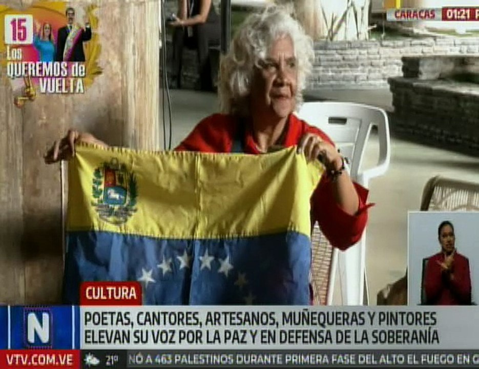 Artistas venezolanos alzan su voz por la paz y el respeto a la soberanía nacional