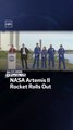 NASA Artemis II Rocket Rolls Out