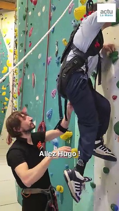 Sarthe : une machine innovante permet aux personnes en situation de handicap de faire de l'escalade