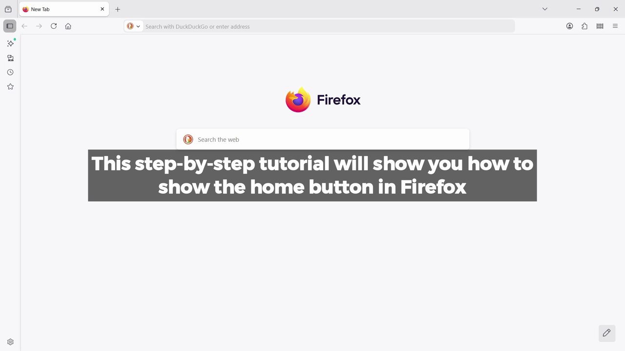How to show the home button in Firefox