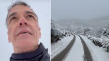 El impresionante paseo en bici de Pedro Sánchez por la nieve