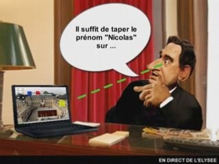 Navigue sur l'ordinateur personnel du président !