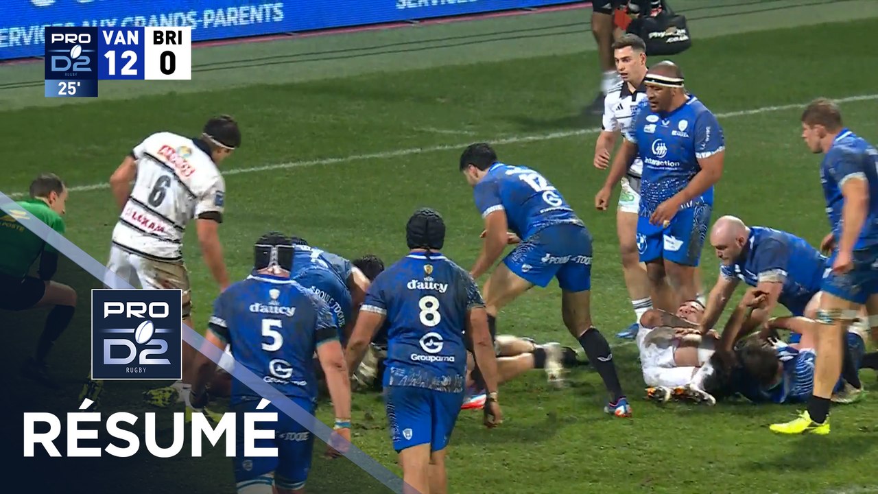 PRO D2 Saison 2025-2026 J17 - Résumé RC Vannes - CA Brive