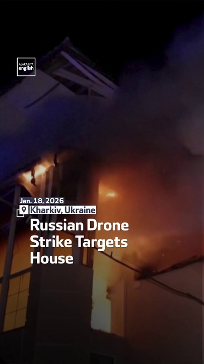 Russian Drone Strike Targets House