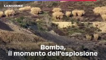 Bomba, il momento dell'esplosione