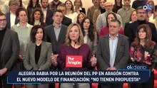 Alegría rabia por la reunión del PP en Aragón contra el nuevo modelo de financiación: "No tienen propuesta"