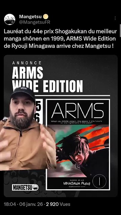 ARMS arrive chez Mangetsu !
