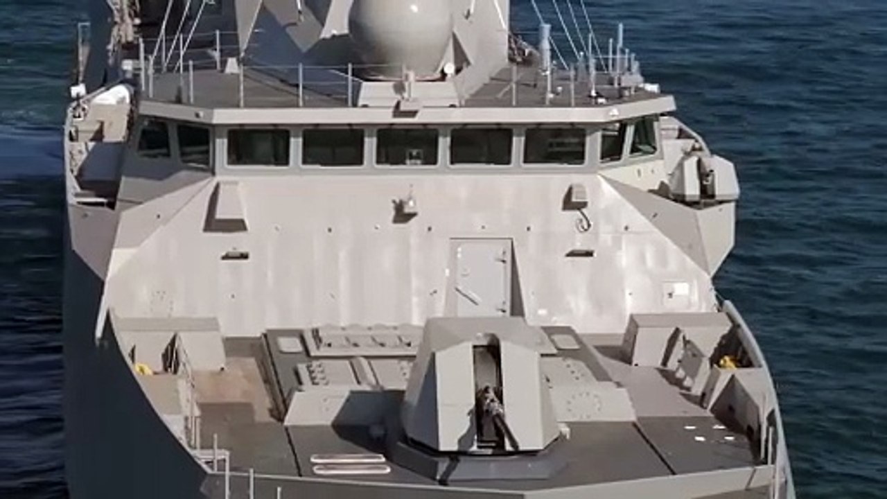 the maiden voyage of the first frigate FDI KIMON of the Hellenic Navy