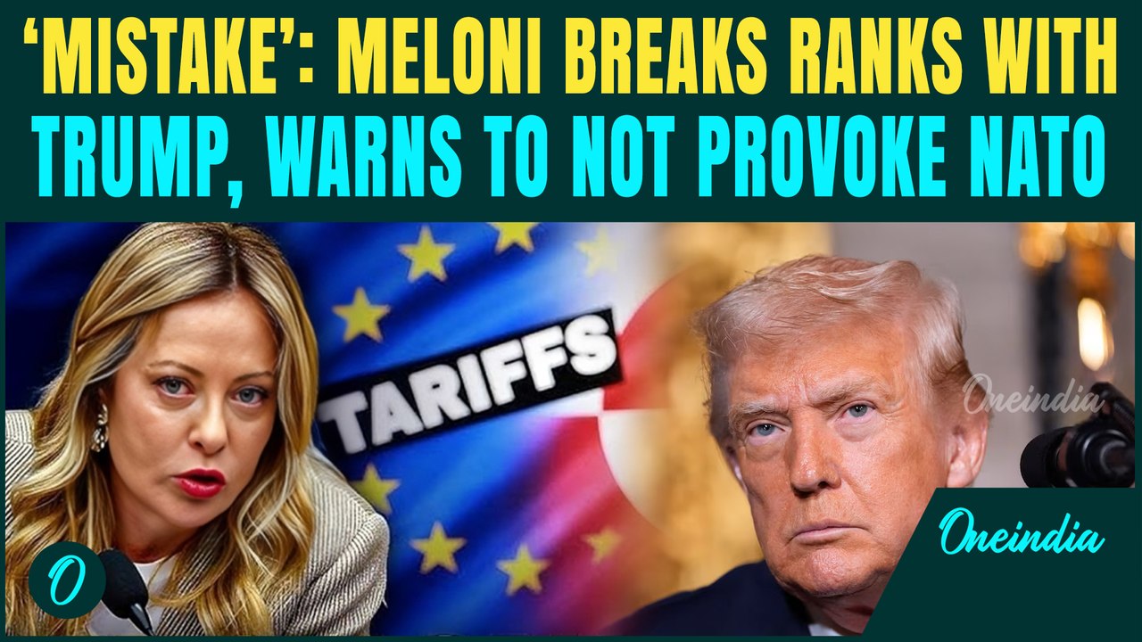 NATO Vs U.S, Greenland War| Italy’s Meloni BLASTS Trump’s Greenland Tariff Threat As ‘A Mistake’