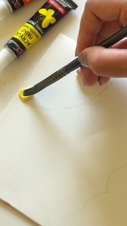 Colourful Pastel Clouds Acrylic Painting