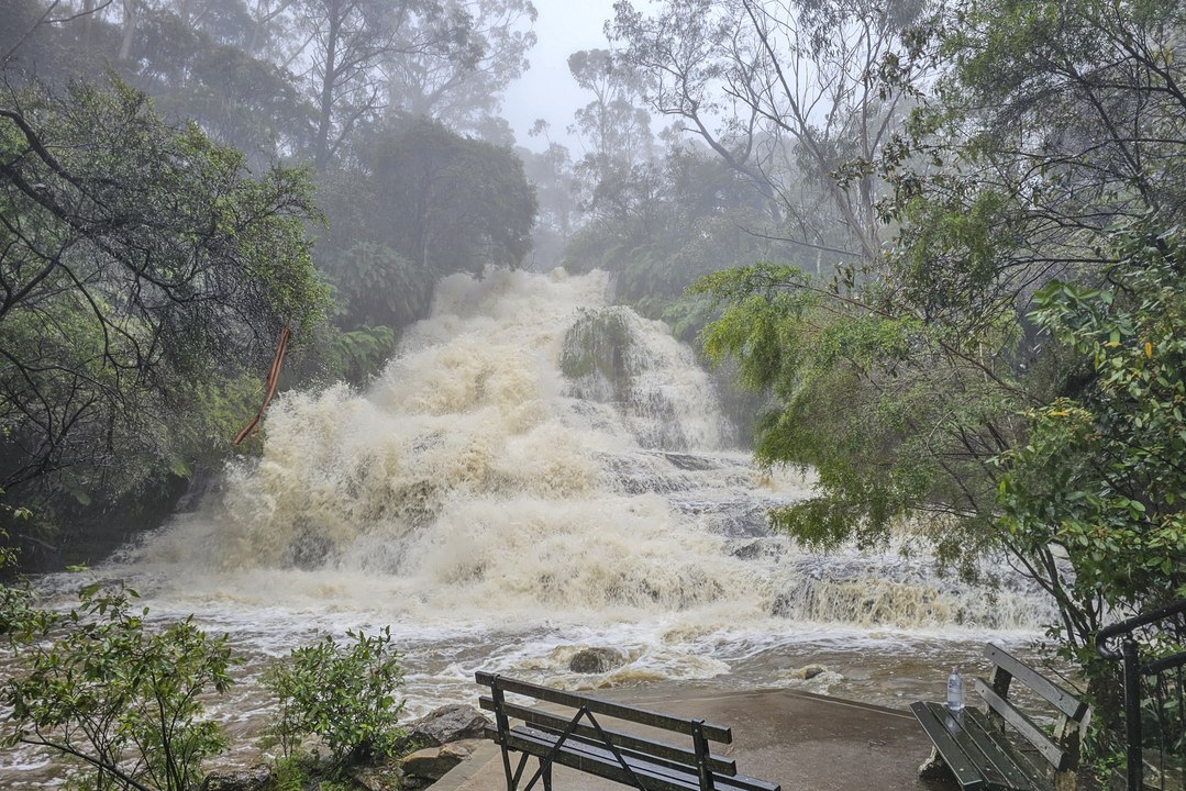 Katoomba Cascades after rain deluge