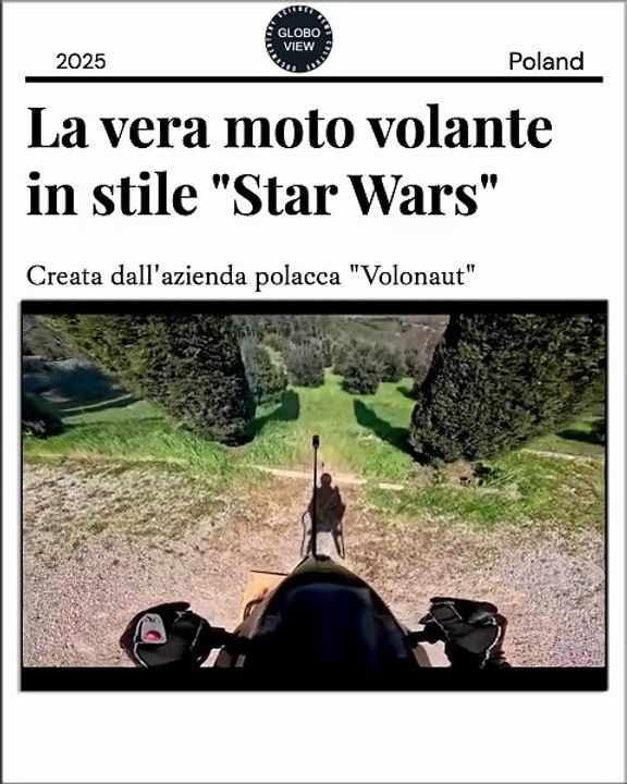 La vera moto volante in stile "Star Wars": i test di volo