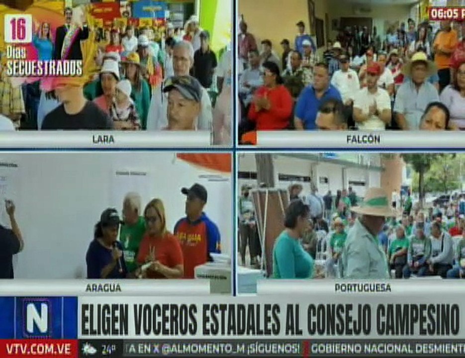 Campesinos larenses fortalecen la producción nacional con elecciones de voceros estadales