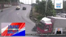 Huli-cam – Motorsiklo, pumailalim sa truck matapos nitong mahagip; rider, patay; angkas niya, sugatan | Unang Balita