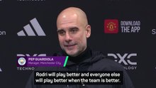 Guardiola tips Rodri to get back to his best