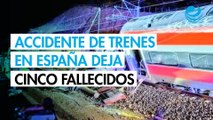 Dos trenes de alta velocidad descarrilan en España y dejan al menos cinco muertos: medios