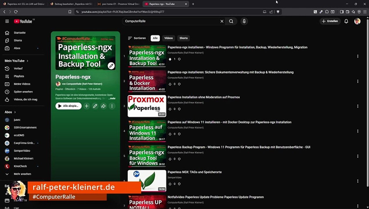 Paperless auf Debian 13 in Proxmox VE9 mit SSL im LAN