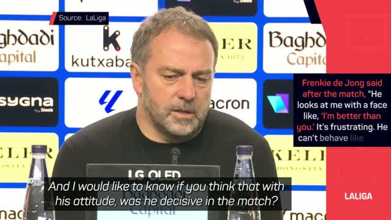 Flick agrees with de Jong about 'arrogant' referee in Barca loss