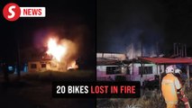 20 motorcycles destroyed in Perak house fire