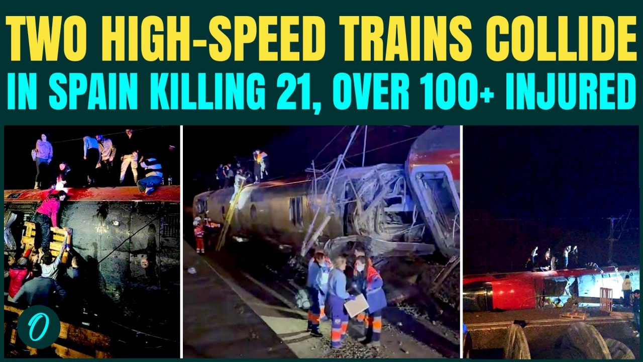 Spain Train Derails BREAKING: 21 Dead, 100+ Injured as High-Speed Train SMASHES INTO Service Train