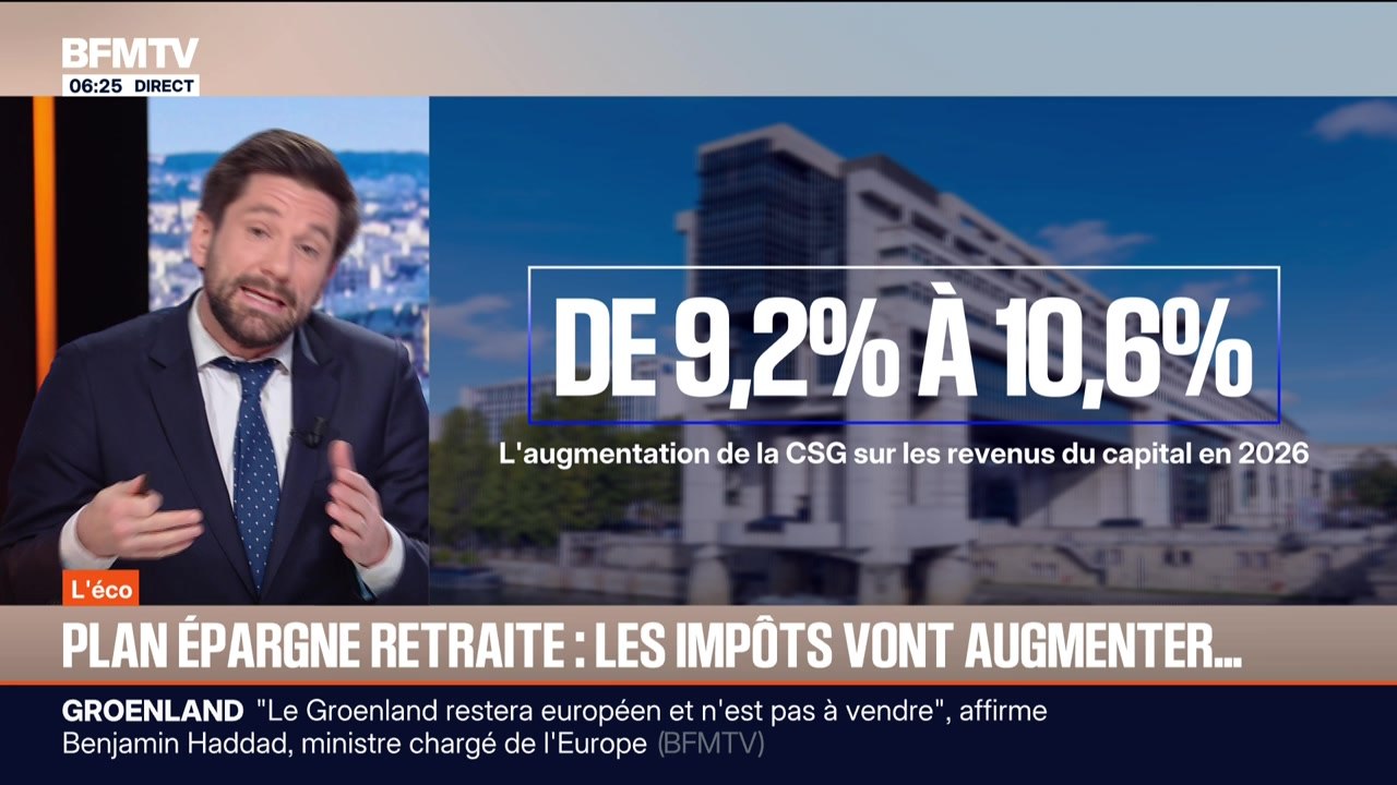 BFM Conso : Plan épargne retraite, les impôts vont augmenter... - 19/01