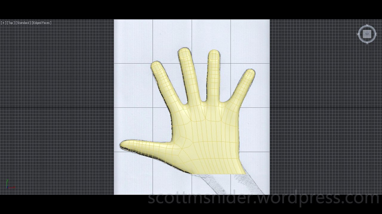 Flame: 3DS MAX Practice Polygon Hand Model Video #7 (01-19-2026)