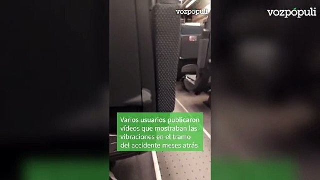 Varios usuarios publicaron vídeos que mostraban las vibraciones en el tramo del accidente meses atrás