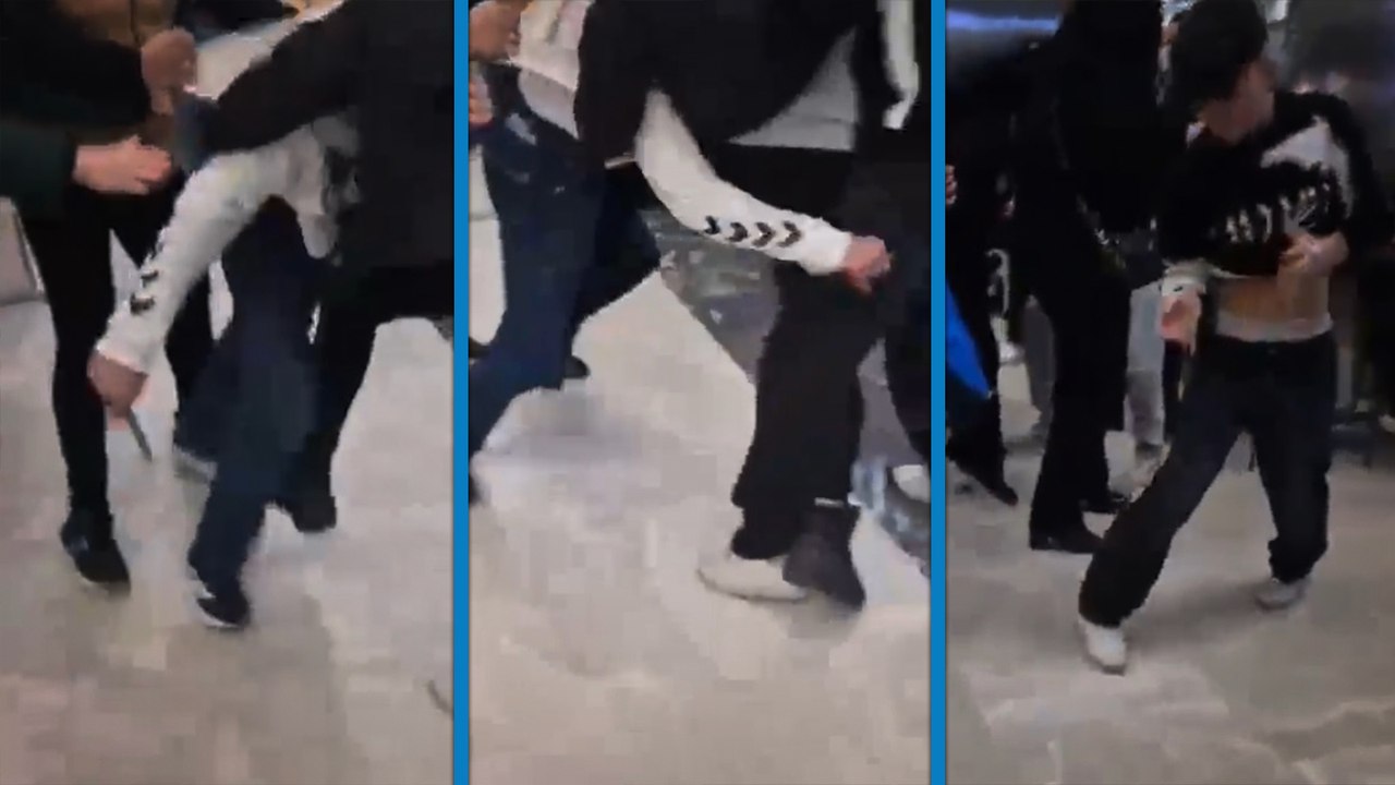 Ankara'da alışveriş merkezinde bıçaklı kavga kamerada: 1 yaralı, 3 çocuk gözlem altında