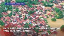 Pantauan Udara Banjir di Karawang, Rendam Ribuan Rumah