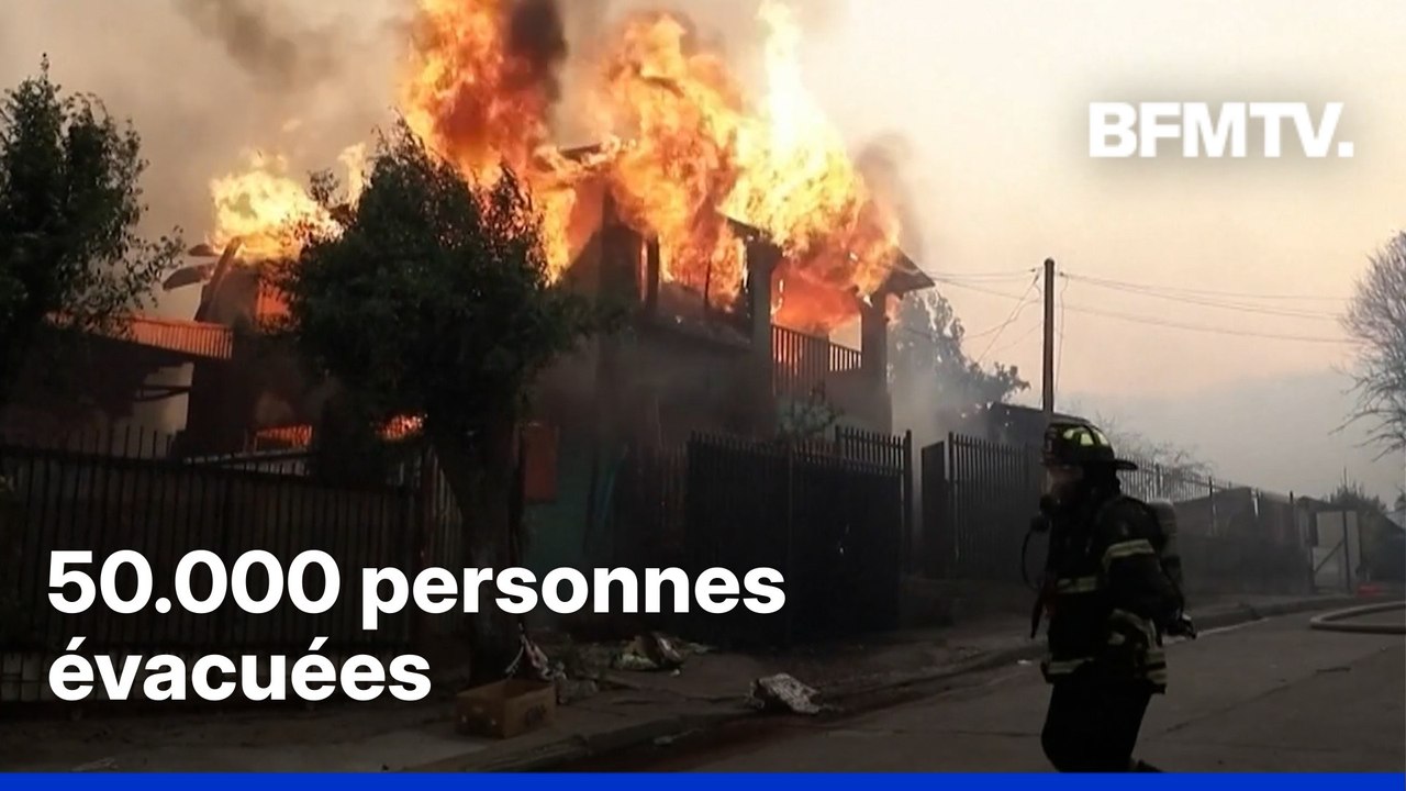 Chili: 19 personnes décédées et 50.000 évacuées après des incendies "totalement hors de contrôle"