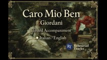 Caro Mio Ben (Giordani) – Texted Piano Accompaniment | IT/EN