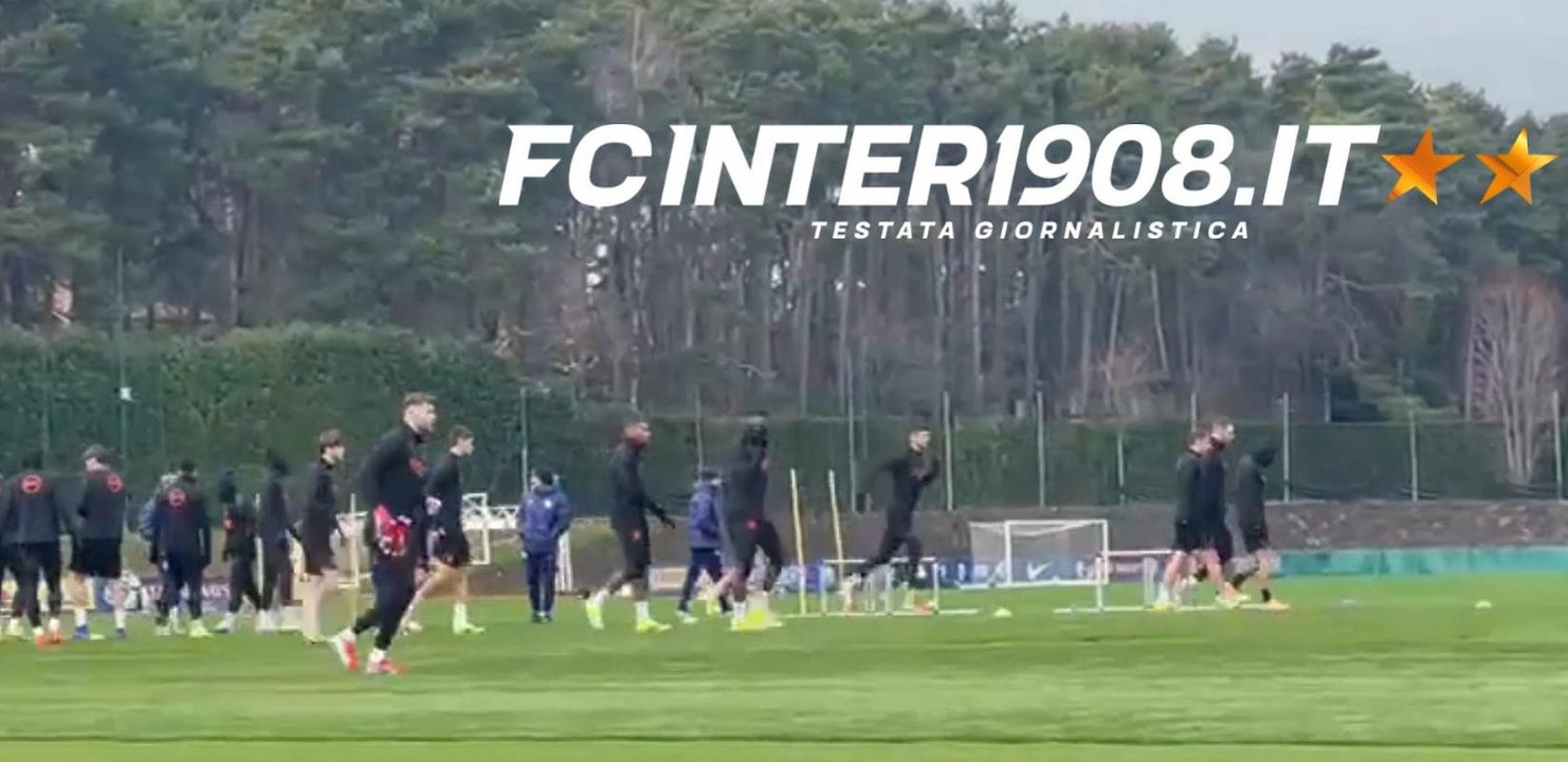 VIDEO FCIN1908 / Inter-Arsenal: inizia l'allenamento dei nerazzurri alla Pinetina