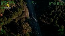 Más imágenes aéreas de la Guardia Civil del accidente ferroviario de Adamuz