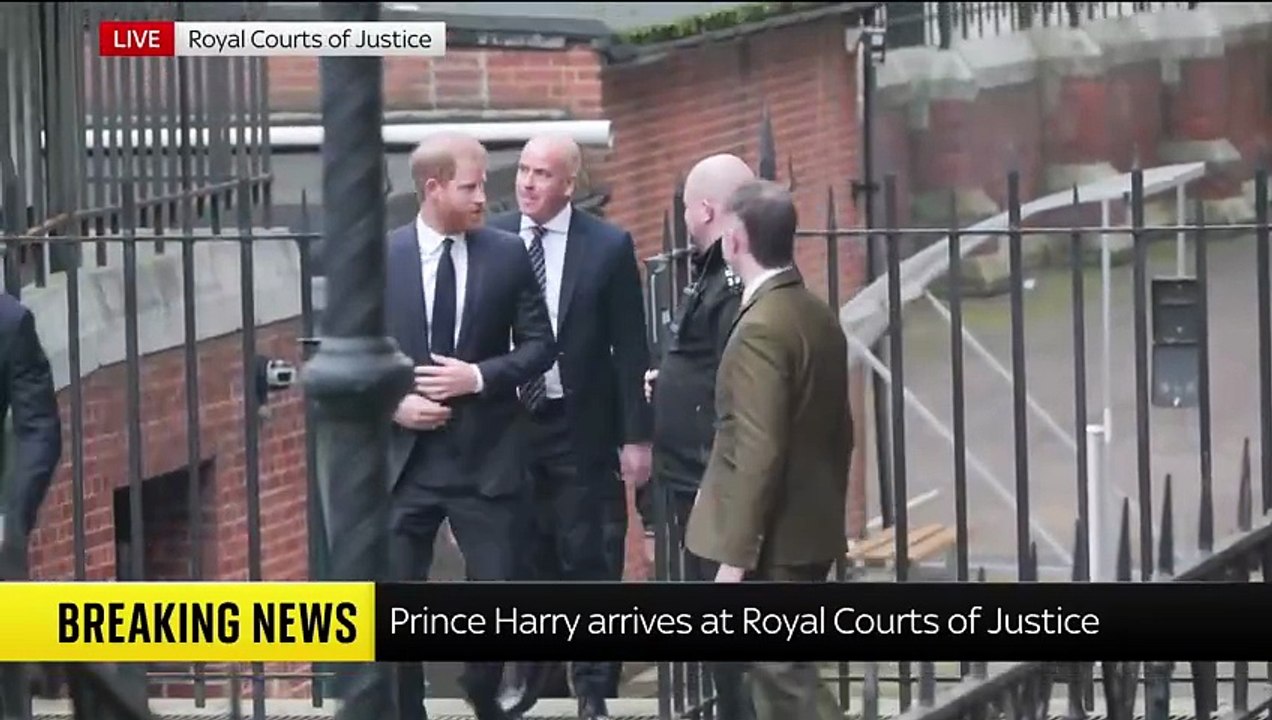Prince Harry arrives at court in London for start of celebrity privacy trial against Daily Mail publisher