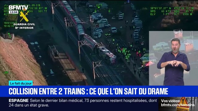 Espagne: ce que l'on sait de la collision entre deux trains, qui a fait au moins 39 morts et plus de 120 blessés